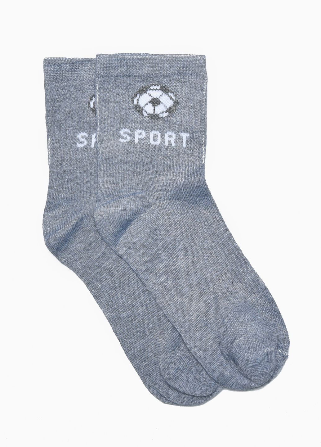 Шкарпетки підліткові для хлопчика сірого кольору Let's Shop (273176804)