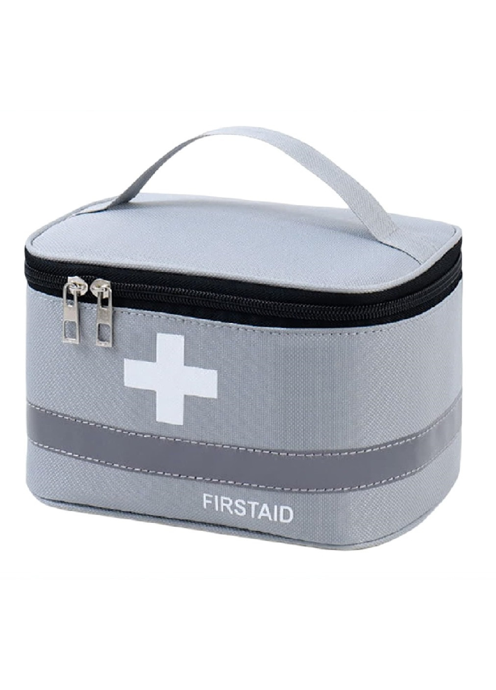 Аптечка сумка органайзер компактная портативная для медикаментов путешествий дома 14x10x10 см (474862-Prob) Серая Unbranded (260041441)