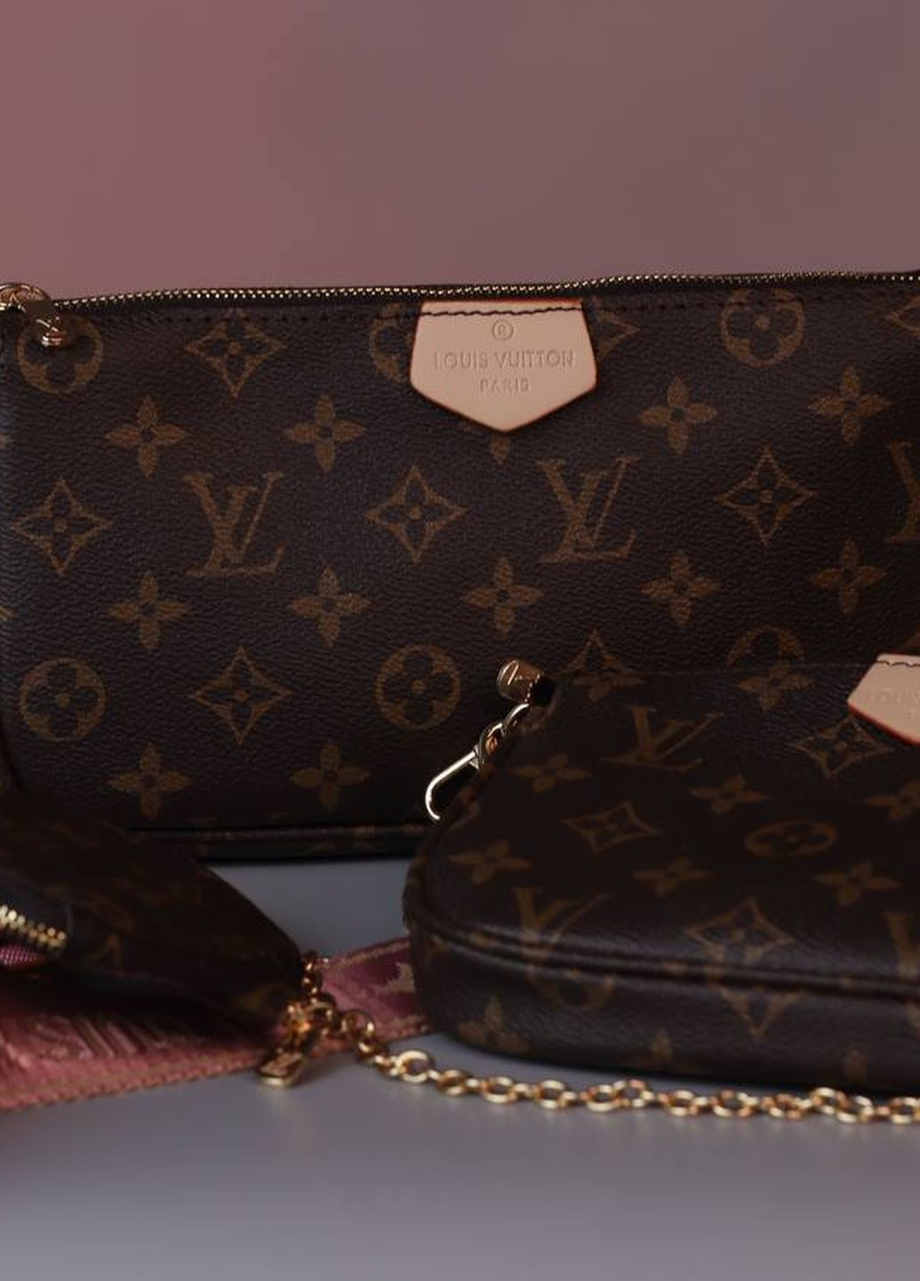 Сумка классическая с лого Louis Vuitton multi brown Vakko (260600386)
