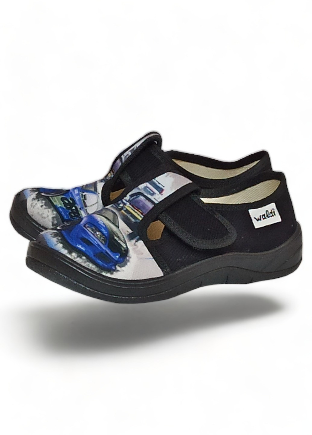 Ортопедичні тапочки Валді Гриша Машина чорна підошва 25-16см,26-16,8см,27-17,5см,28-18см,29-18,5см Waldi (272798540)