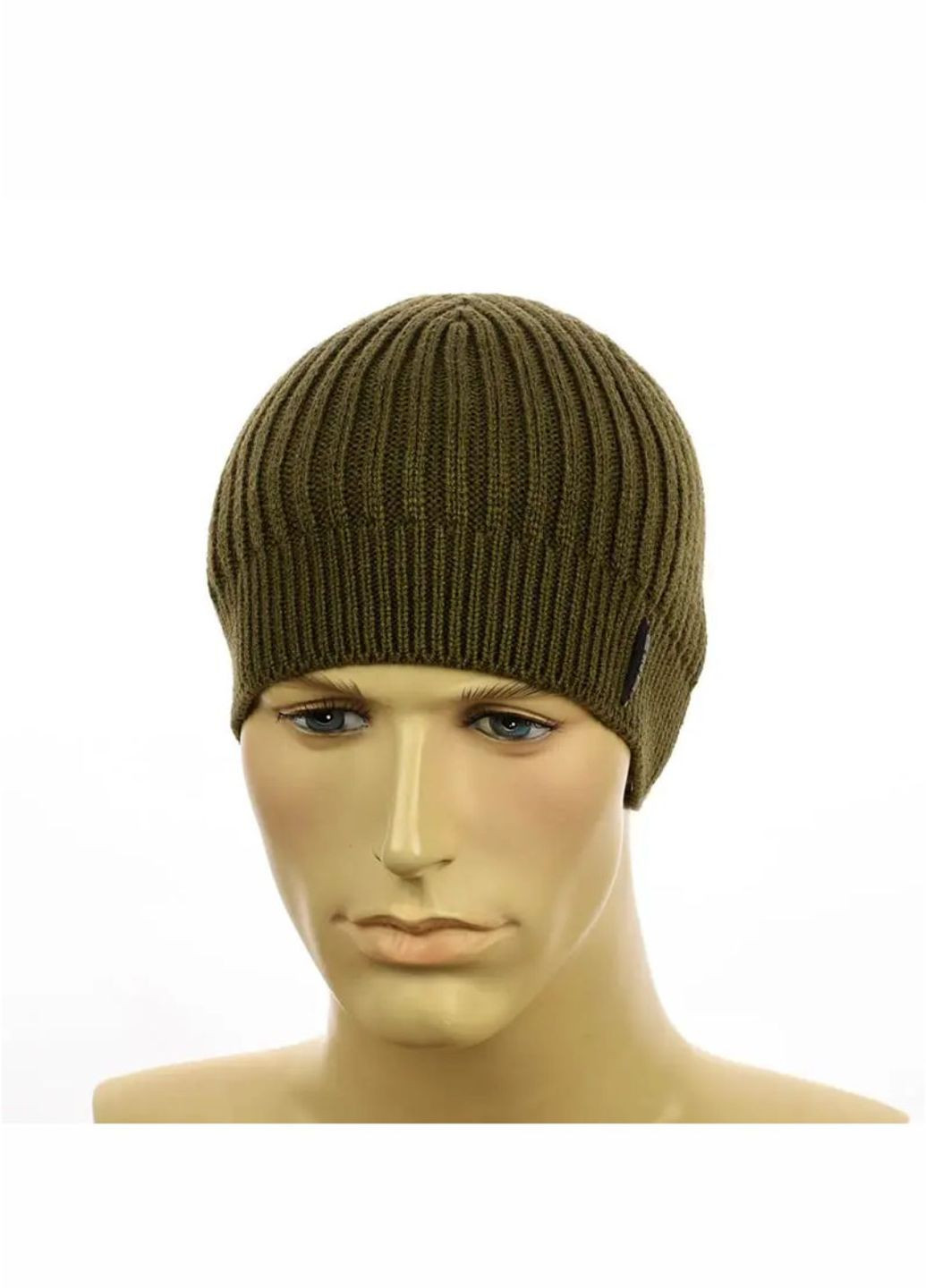 Мужская зимняя шапка на флисе No Brand мужская шапка без отворота (276534551)