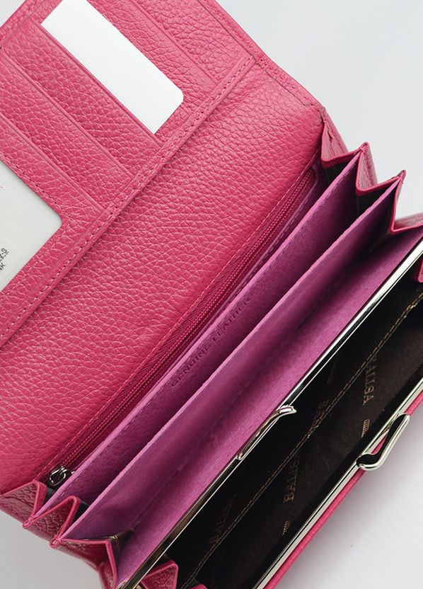Розовый кожаный женский кошелек на магнитах, классический молодежный кошелек из натуральной кожи Balisa (268219308)