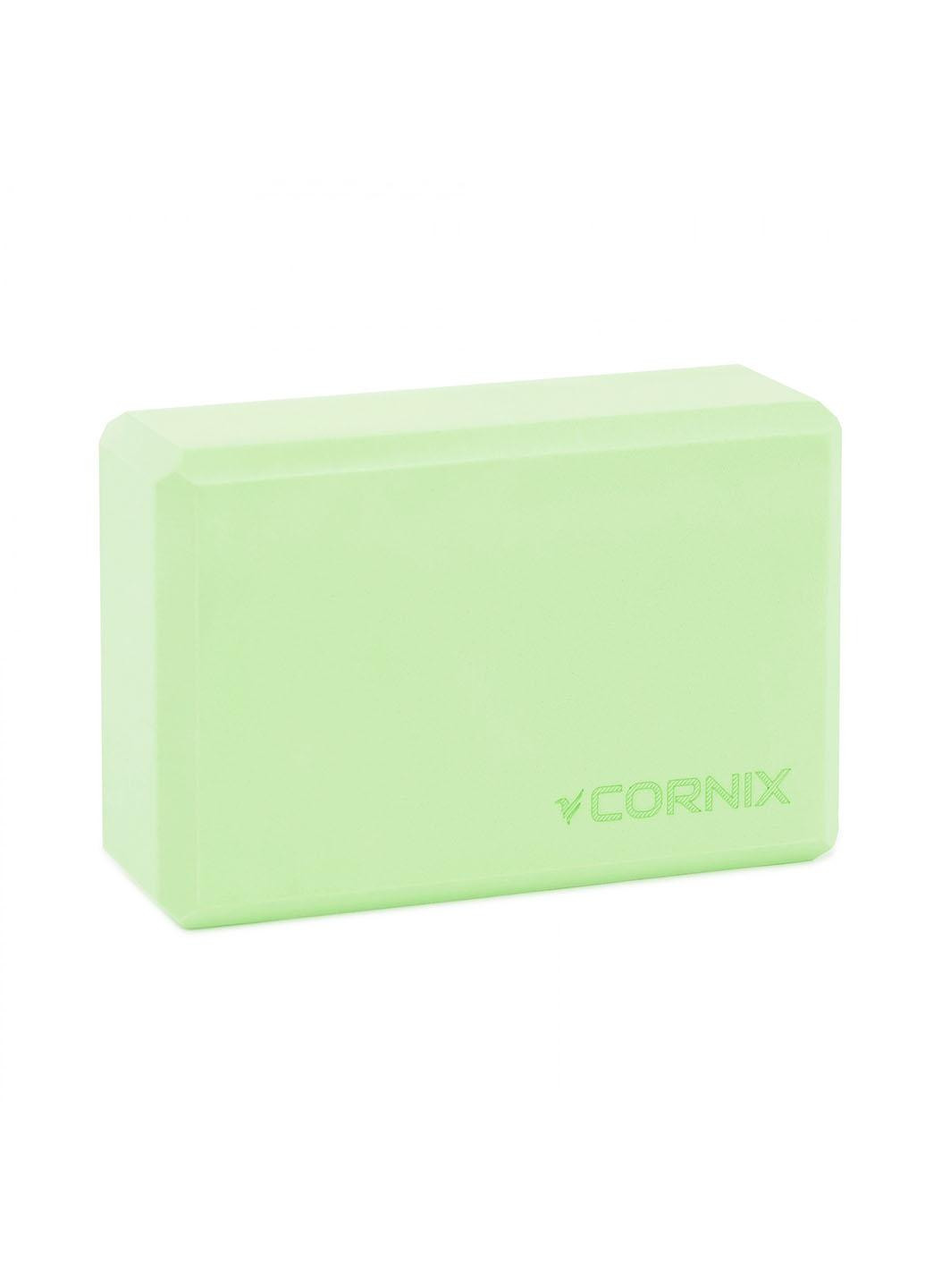 Блок для йоги Cornix EVA 22.8 x 15.2 x 7.6 см XR-0103 Green No Brand (260735676)