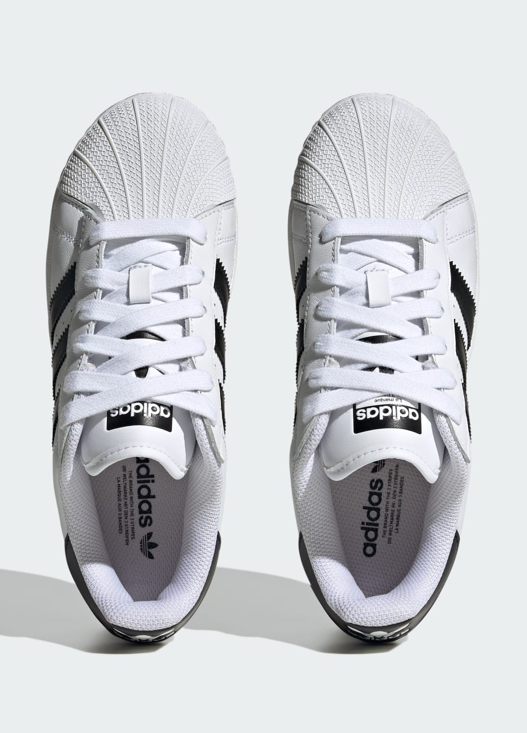 Білі всесезонні кросівки superstar xlg adidas