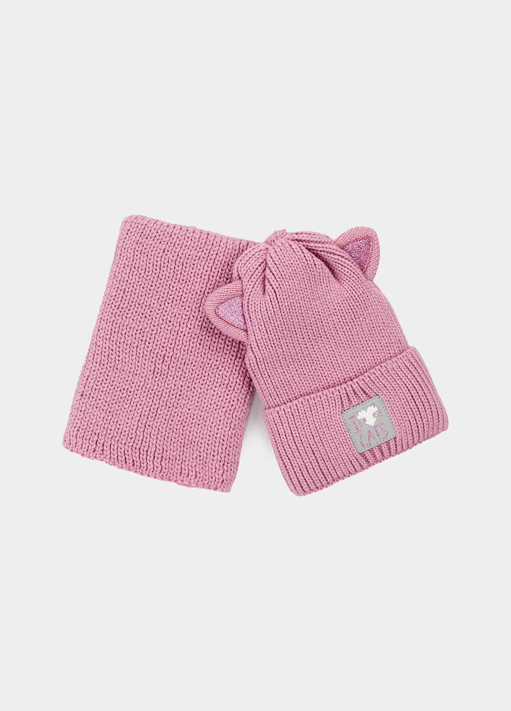Комплект шапка та снуд для дівчинки колір рожевий ЦБ-00234121 Yuki (268734771)