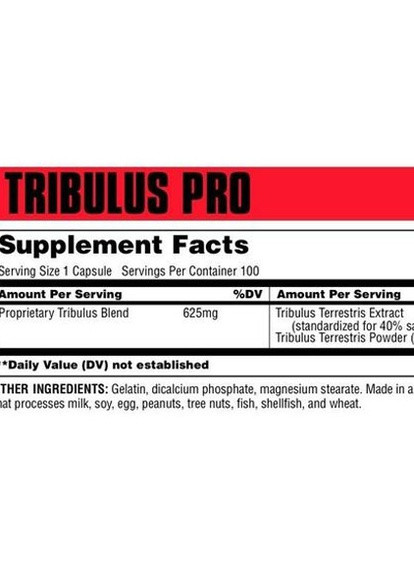 Tribulus Pro 100 Caps Universal Nutrition (257342470)