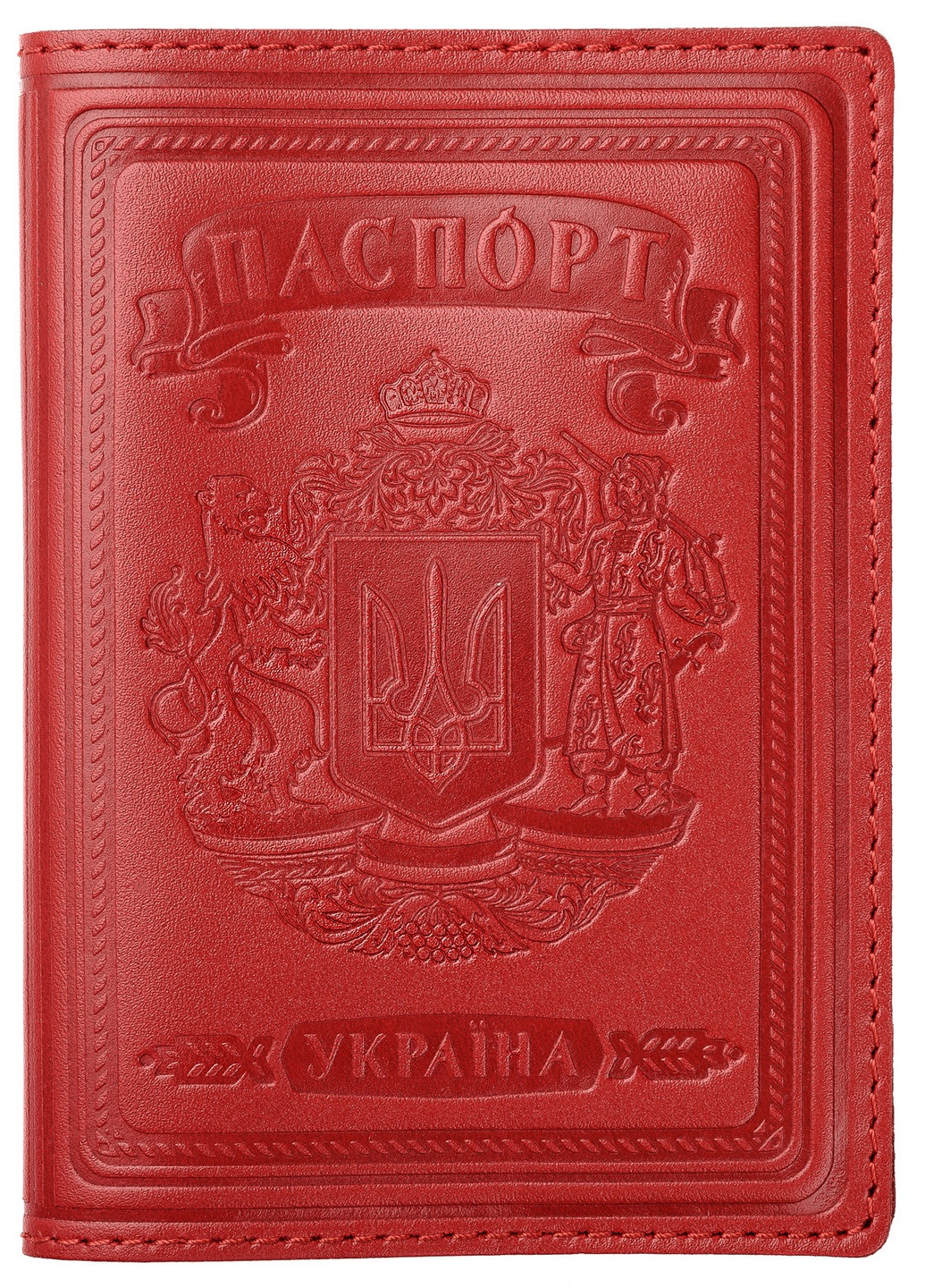 Кожаная Обложка Для Паспорта Villini 003 Глянцевый Красный Martec (259040655)
