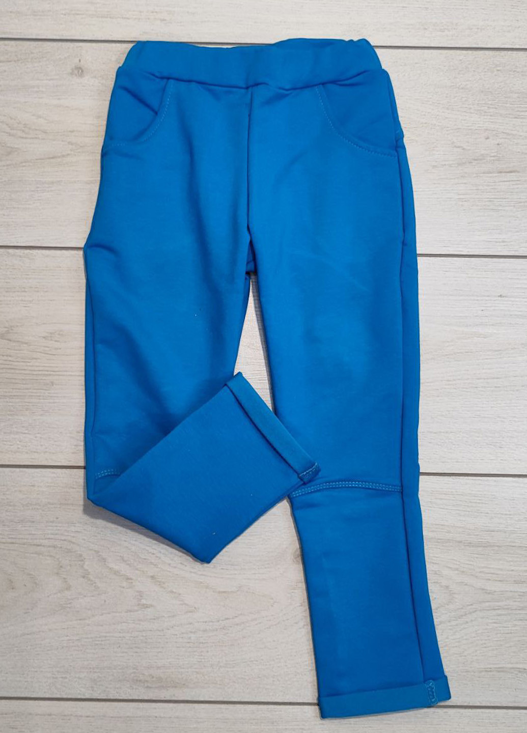 Синие спортивные, повседневный демисезонные прямые, зауженные брюки Витуся