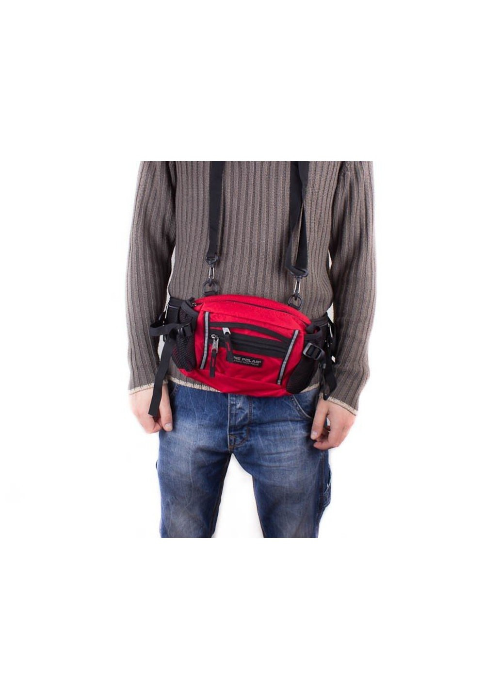 Мужская сумка через плечо или пояс W3061-red Onepolar (262976034)