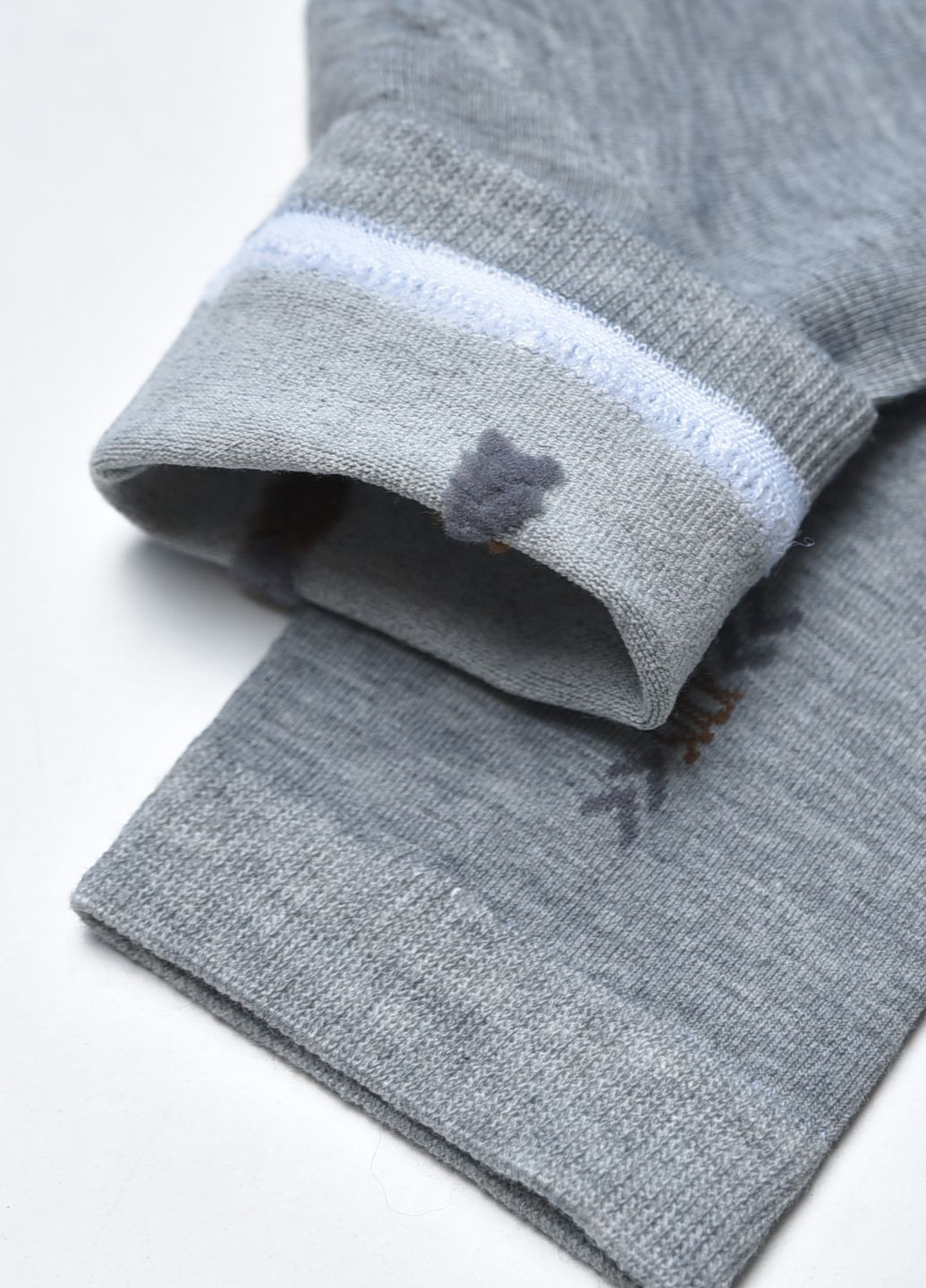 Носки мужские стрейч серого цвета размер 41-47 Let's Shop (267167101)