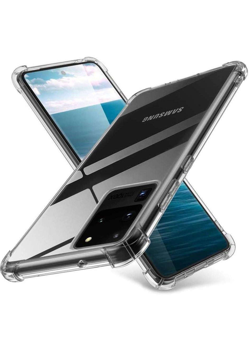 Ультратонкий силіконовий чохол з критими бортами на Samsung Galaxy S20 Ultra Getman (274275500)