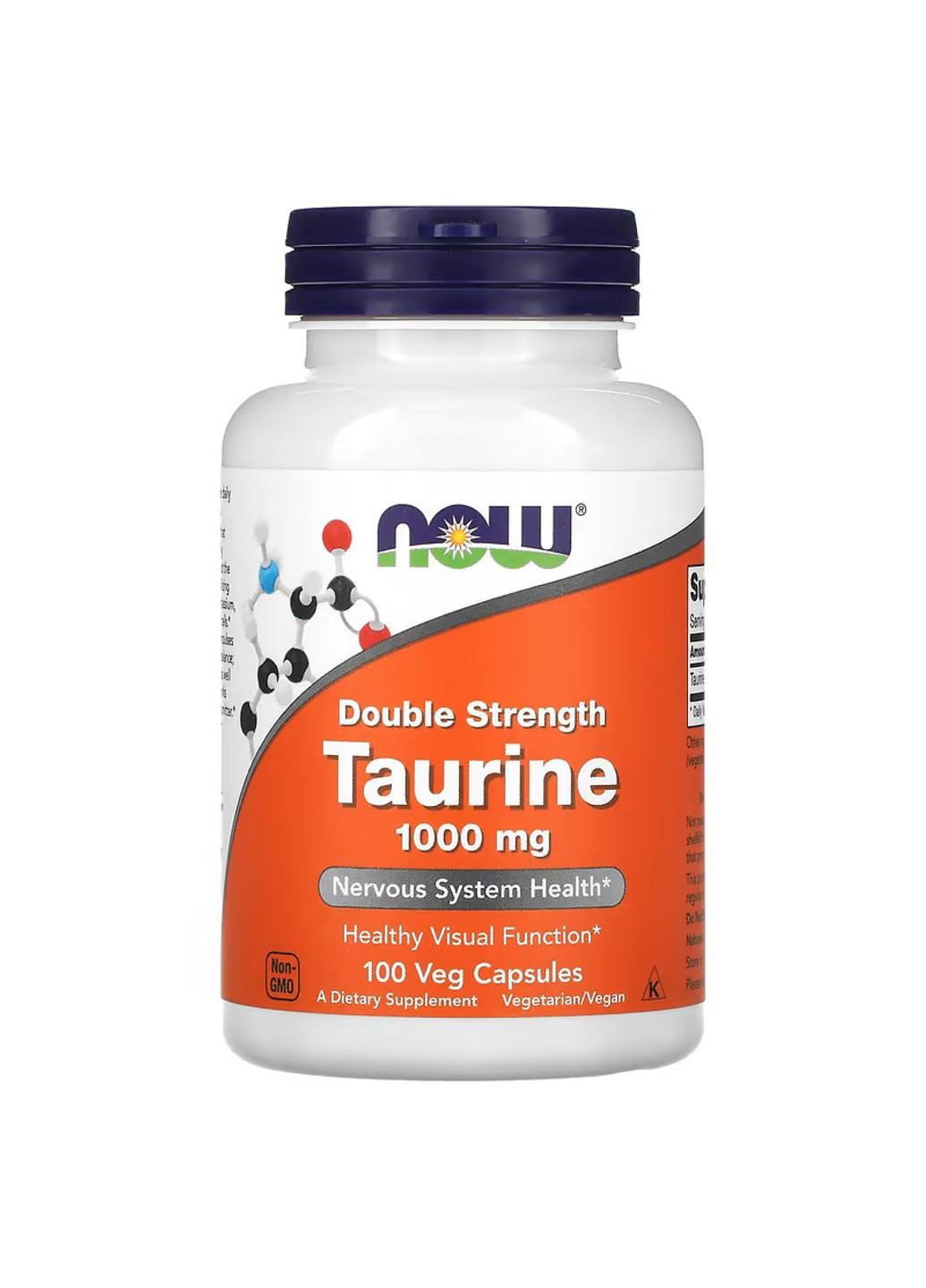 Таурин Taurine 1000 мг - 100 капсул Now Foods (276397243)