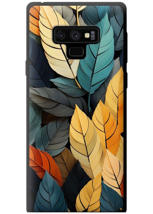 TPU чорний чохол 'Кольорове листя' для Endorphone Samsung Galaxy Note 9 N960F (265396850)