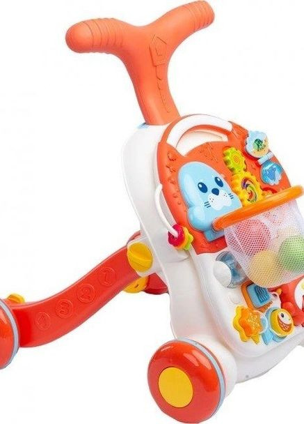 Ходунки-каталка ігровий розвивальний столик померанчевий арт. 7023-02 No Brand (260451908)