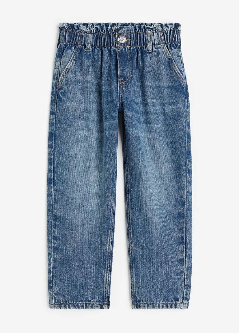 Синие демисезонные штаны джинсы для девочки 9280 104 см синий 69756 H&M