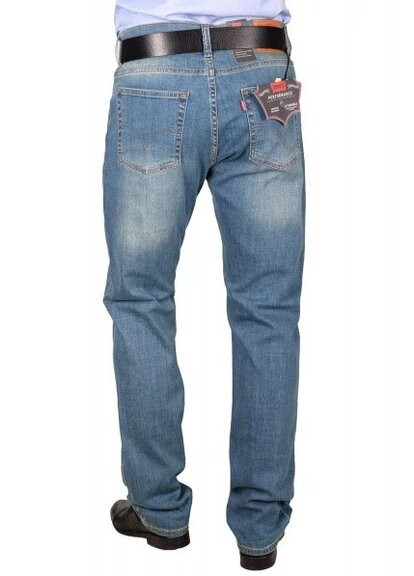 Голубые демисезонные прямые джинсы мужские 506 Levi's