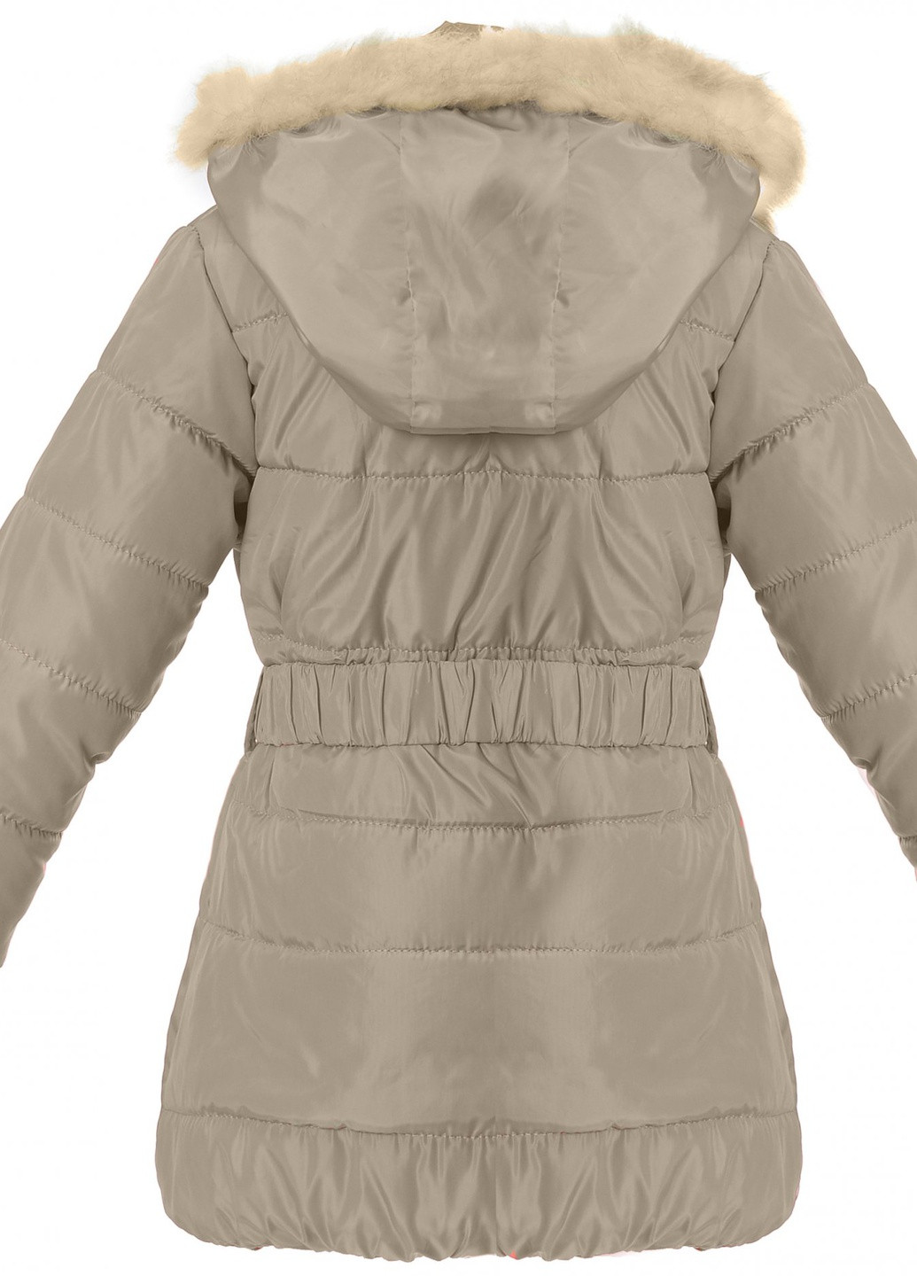Бежевая верхній одяг куртка на дівчинку (4 кнопки)14640-711 Lemanta