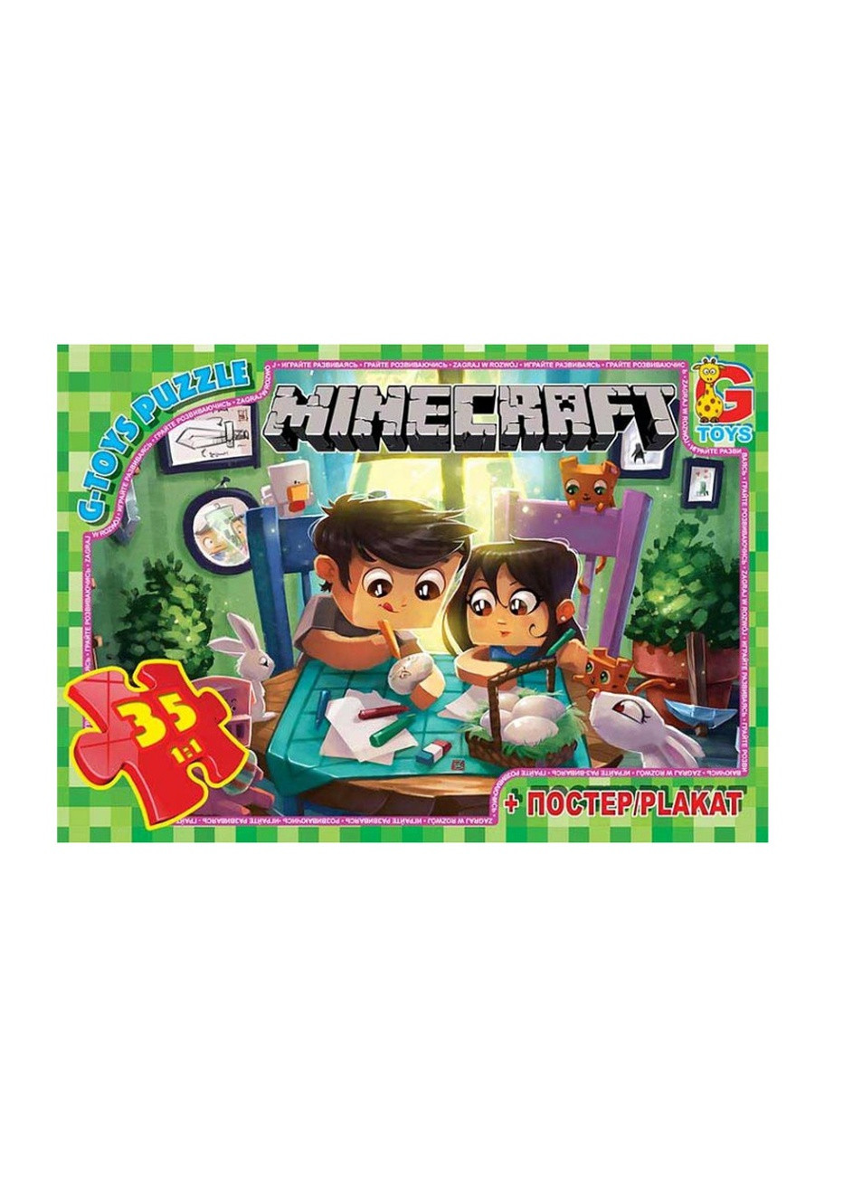 Пазли із серії "Minecraft" (Майнкрафт), 35 елементів колір різнокольоровий ЦБ-00086963 G-Toys (259465929)