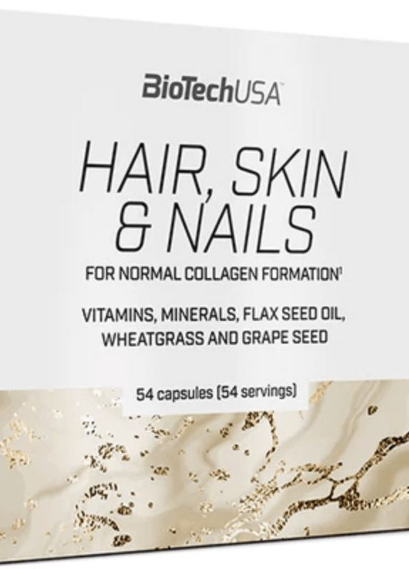 Комплекс для шкіри, волосся та нігтів Hair, Skin & Nails 54 caps Biotech (258358529)