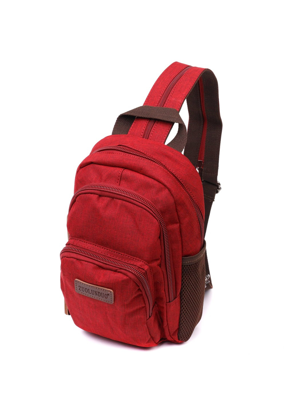 Компактный рюкзак из полиэстера с большим количеством карманов 22144 Бордовый Vintage (267925324)