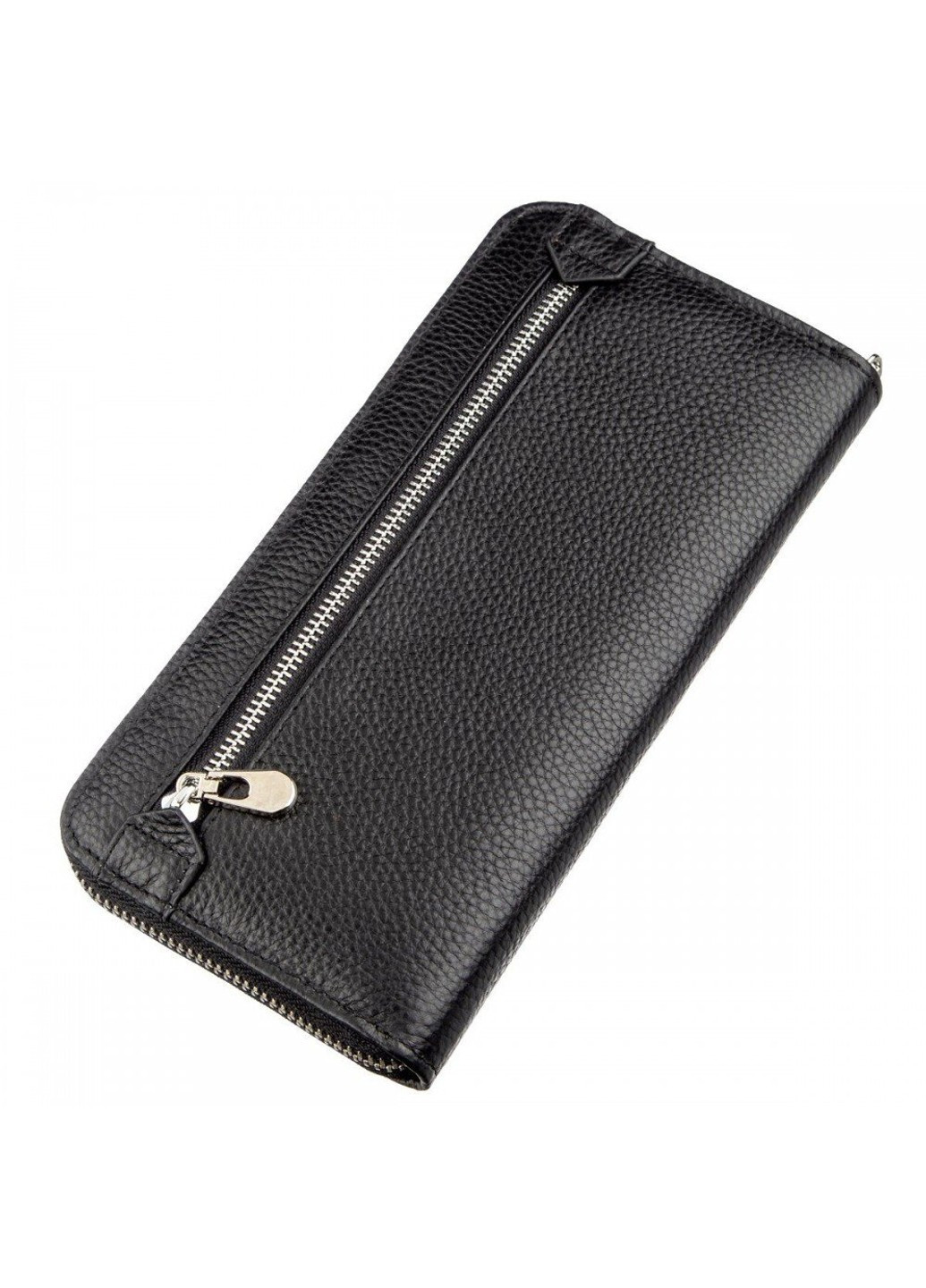 Жіночий чорний гаманець з натуральної шкіри ST Leather 18863 Чорний ST Leather Accessories (262453839)