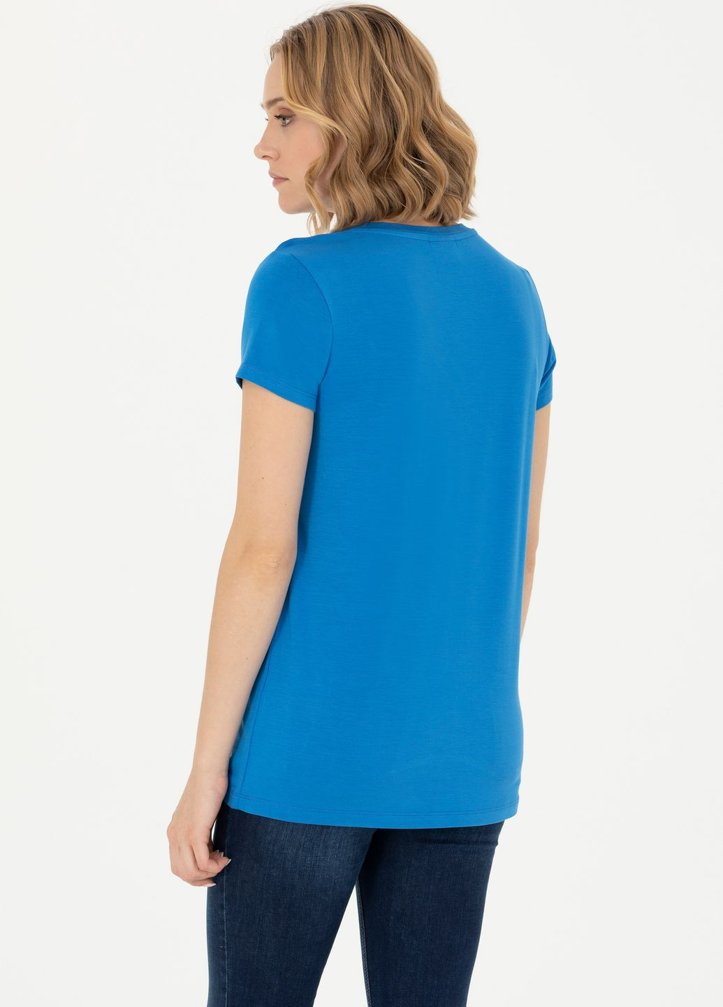 Синяя женская футболка-футболка u.s.polo assn женская U.S. Polo Assn.