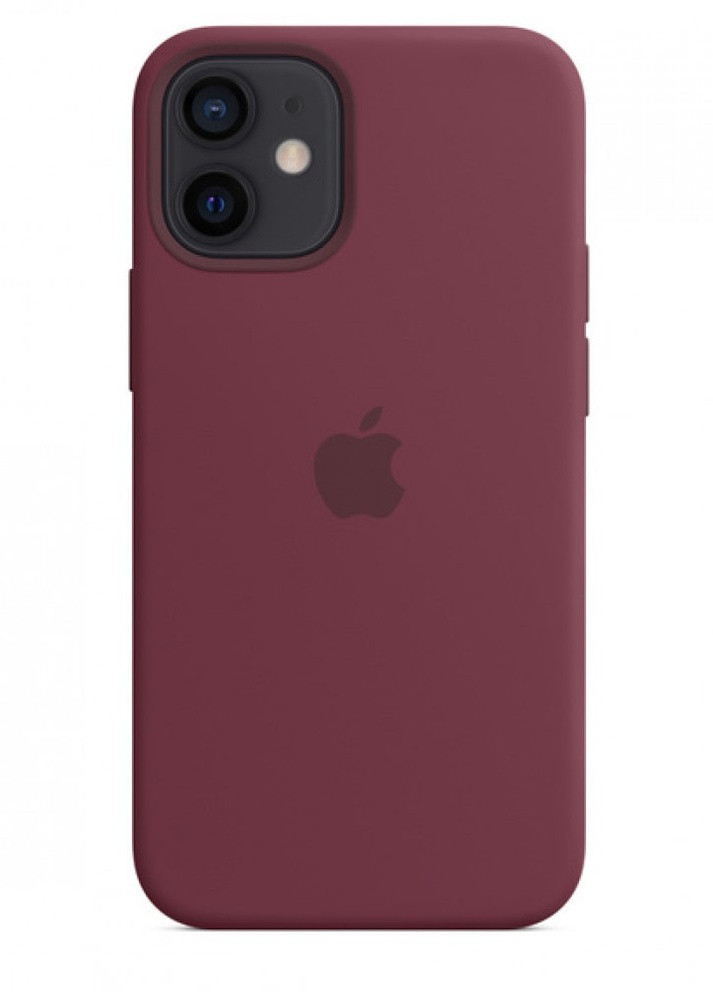 Чохол силіконовий soft-touch Silicone Case 1:1 for iPhone 12 mini with MagSafe фіолетовий Plum Apple (259907126)