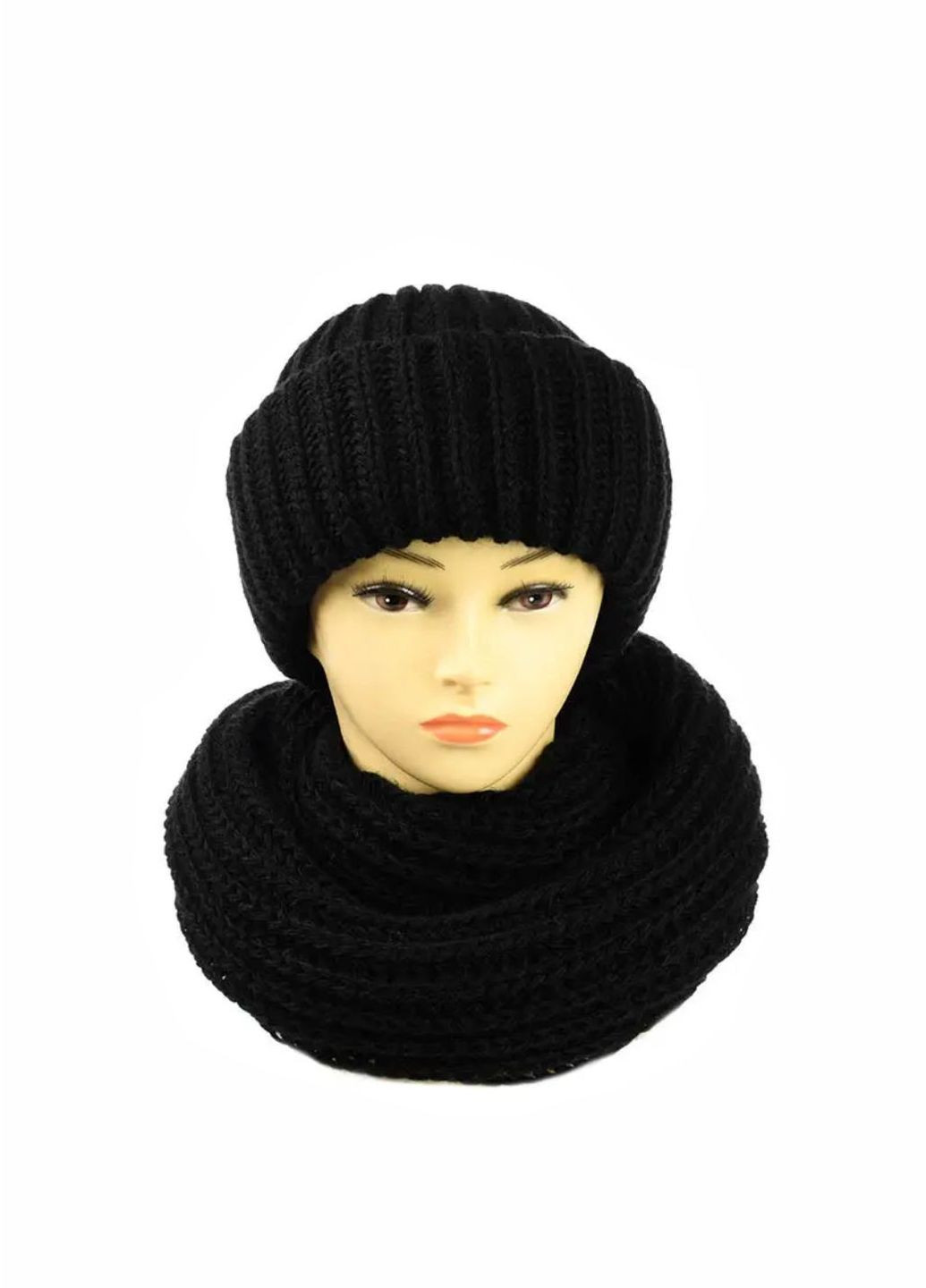Жіночий зимовий комплект Барбара шапка + хомут No Brand набор барбара (276260545)