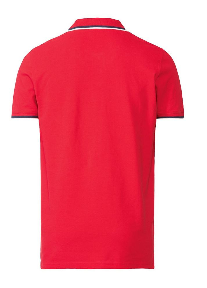 Красная футболка-мужскoe поло для мужчин Livergy однотонная