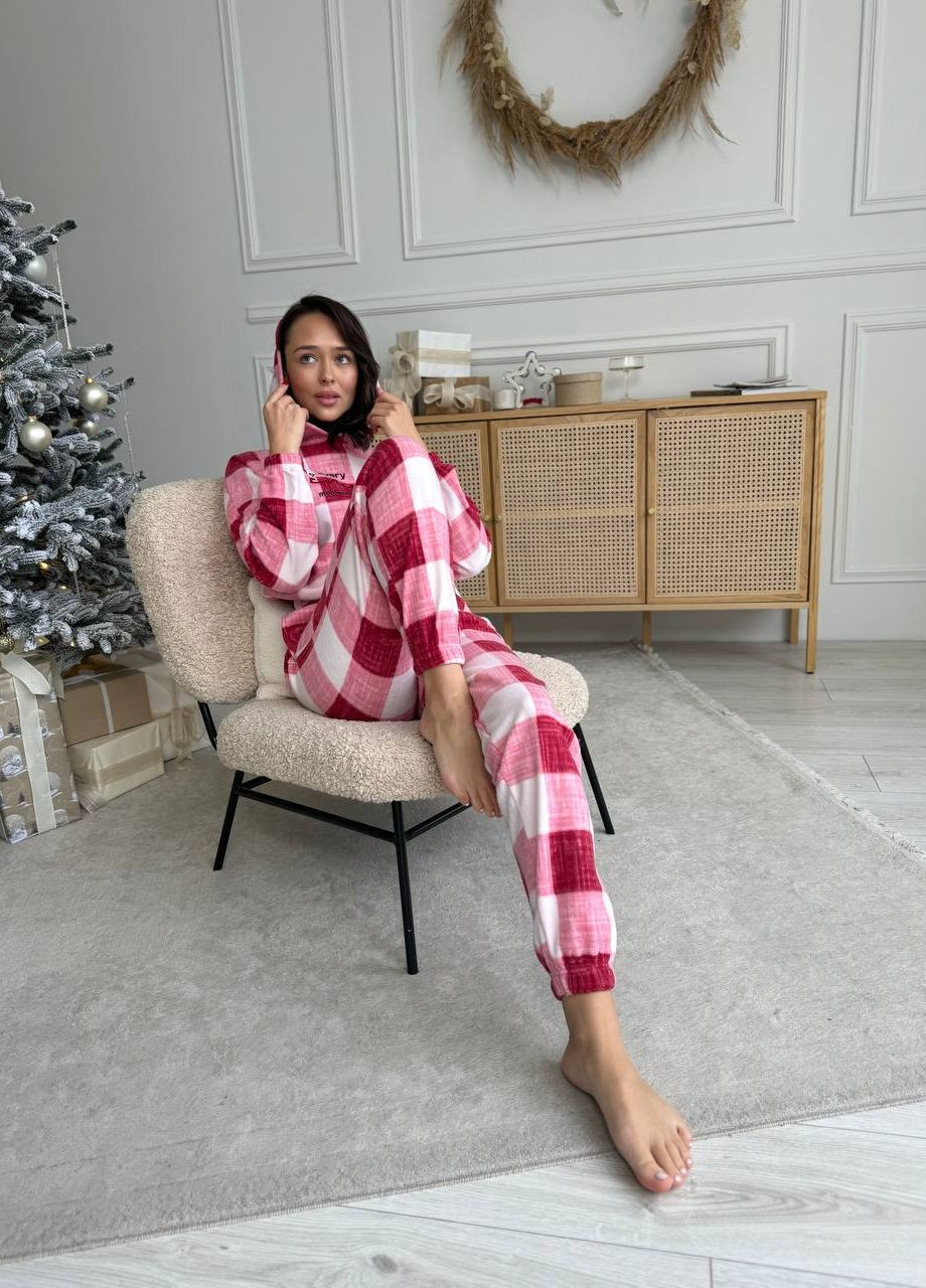 Розовая зимняя красивая одежда для дома/пижама свитшот + брюки Vakko