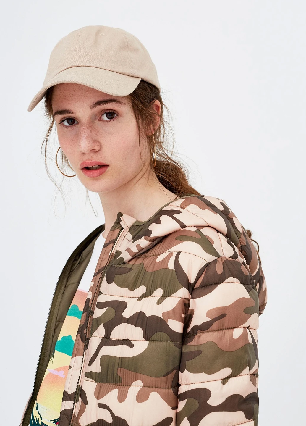 Зелена куртка легка,мілітарі, Pull & Bear