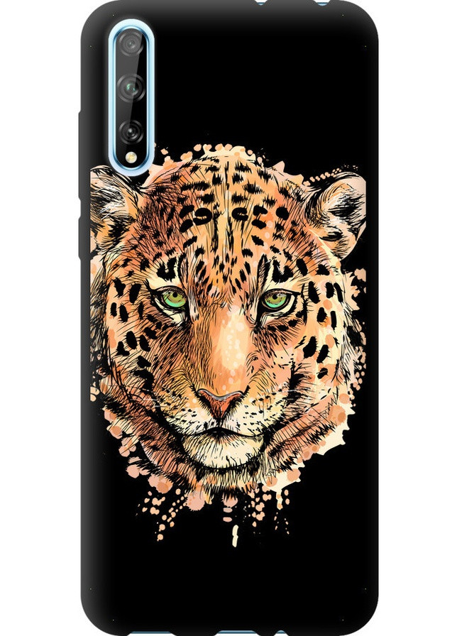 TPU чорний чохол 'Леопард v2' для Endorphone Huawei P Smart S (258086443)