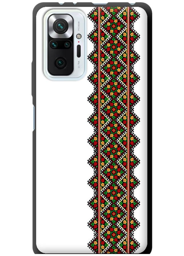 TPU чорний чохол 'Вишиванка 17' для Endorphone Xiaomi Redmi Note 10 Pro (269343458)