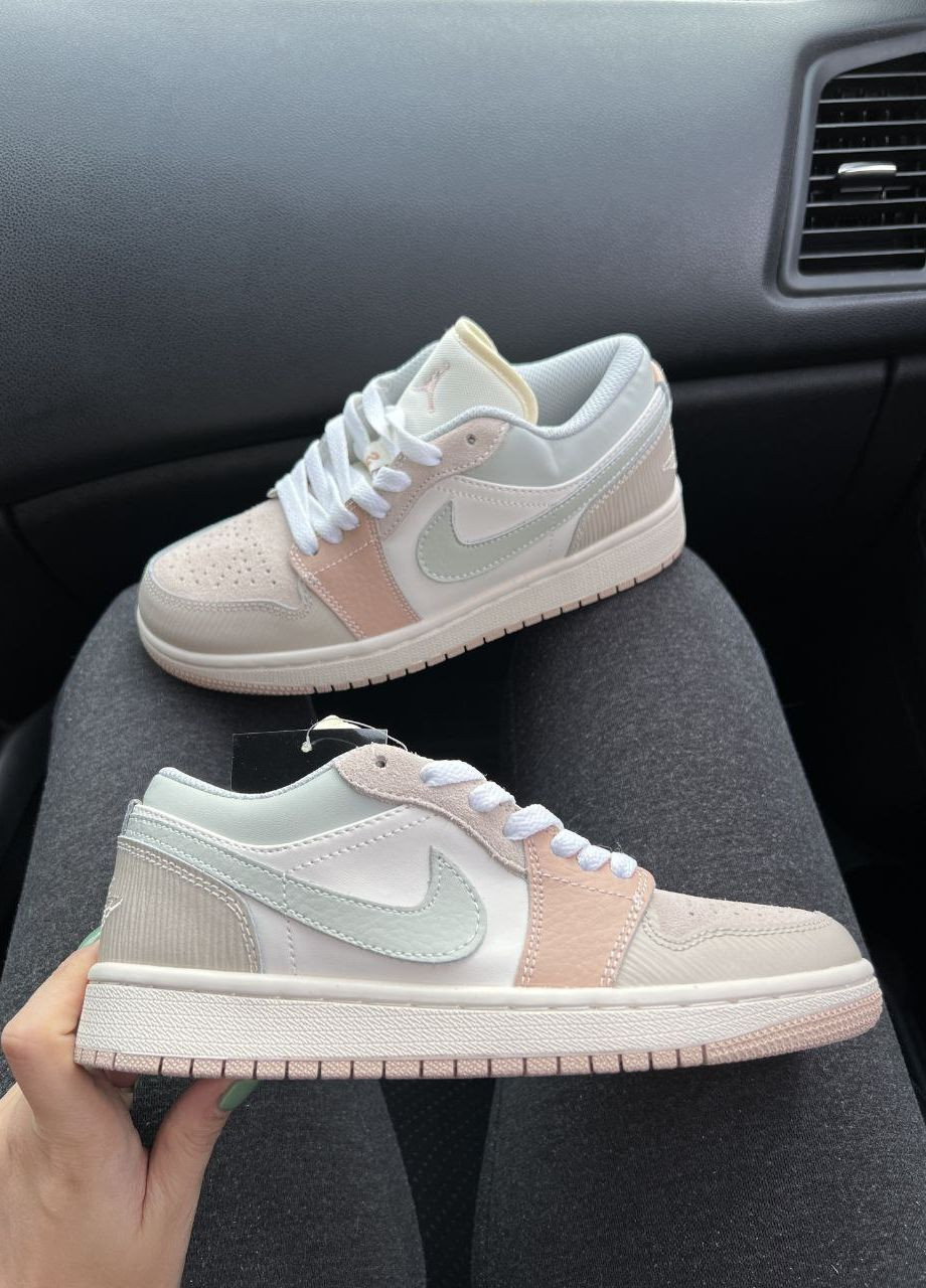 Кросівки репліка Jordan Low Beige Vakko бежеві демісезони (265309764)