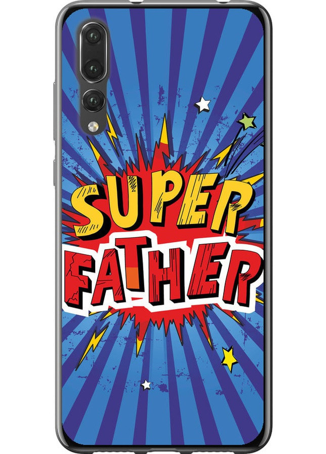 2D пластиковый чехол 'Супер папа v2' для Endorphone Huawei P20 Pro (258089853)