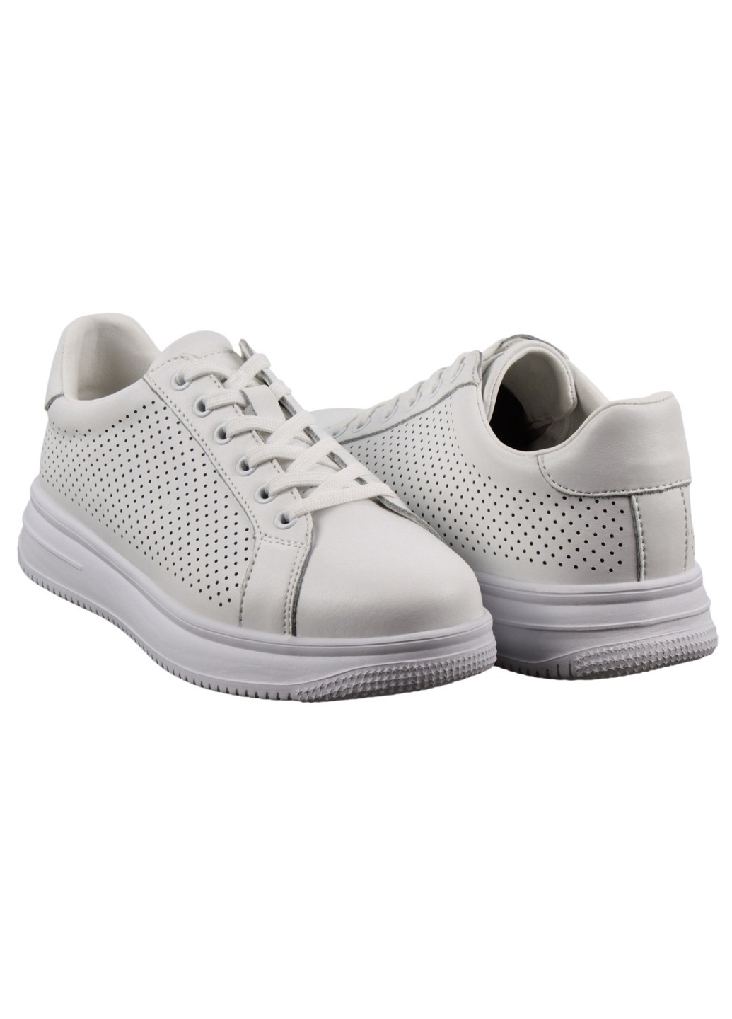 Белые демисезонные женские кроссовки 199041 Lifexpert
