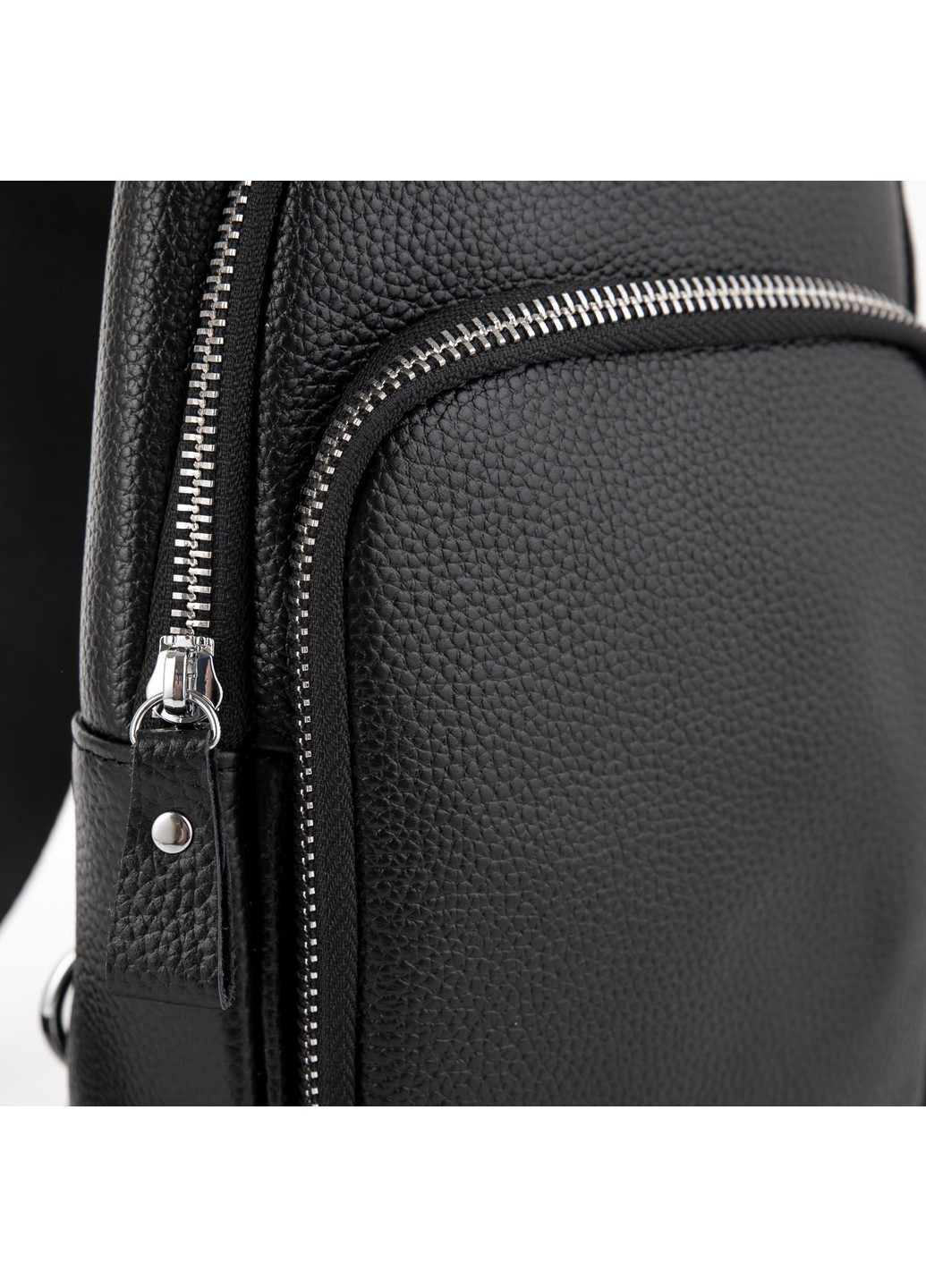 Кожаный черный слинг через плечо A25F-5058A Tiding Bag (277963202)