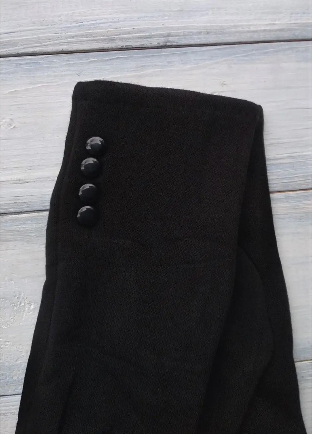 Женские стрейчевые перчатки чёрные 8718s2 M BR-S (261771624)