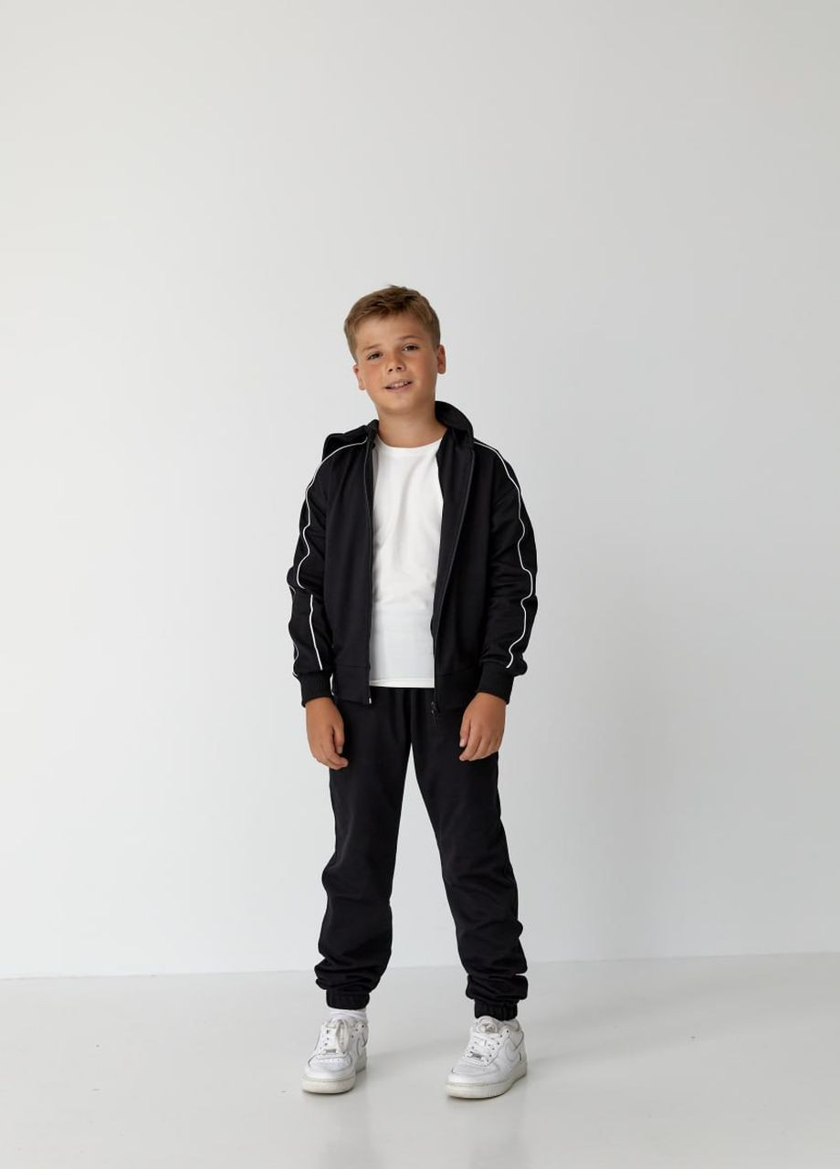 Дитячий спортивний костюм для хлопчика чорний р.110 439049 New Trend (260596191)