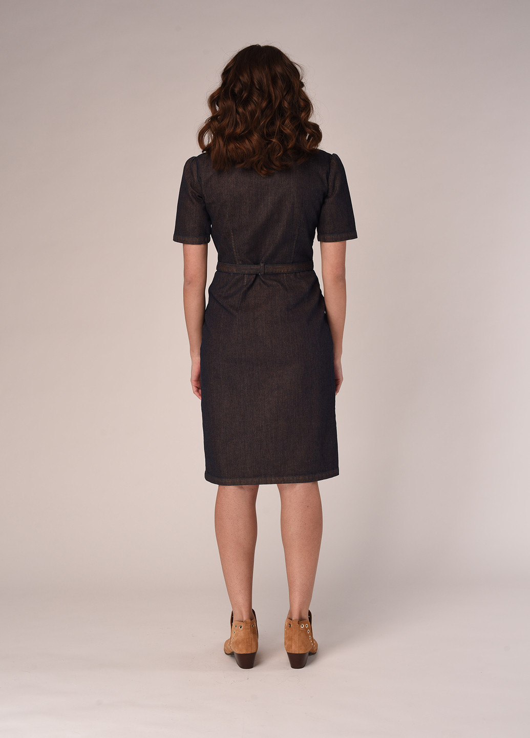 Синее платье из денима Kohai