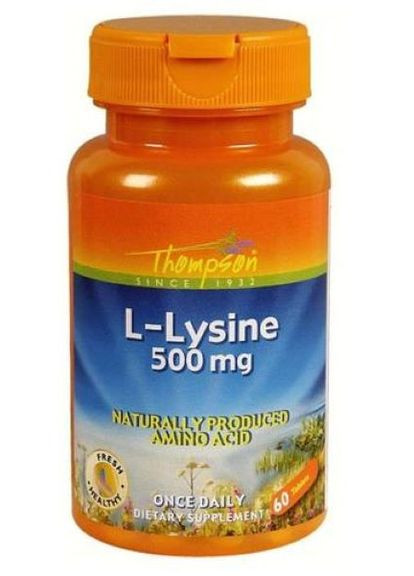Л-Лизин L-Lysine 500 mg 60 Tablets Thompson (267150620)