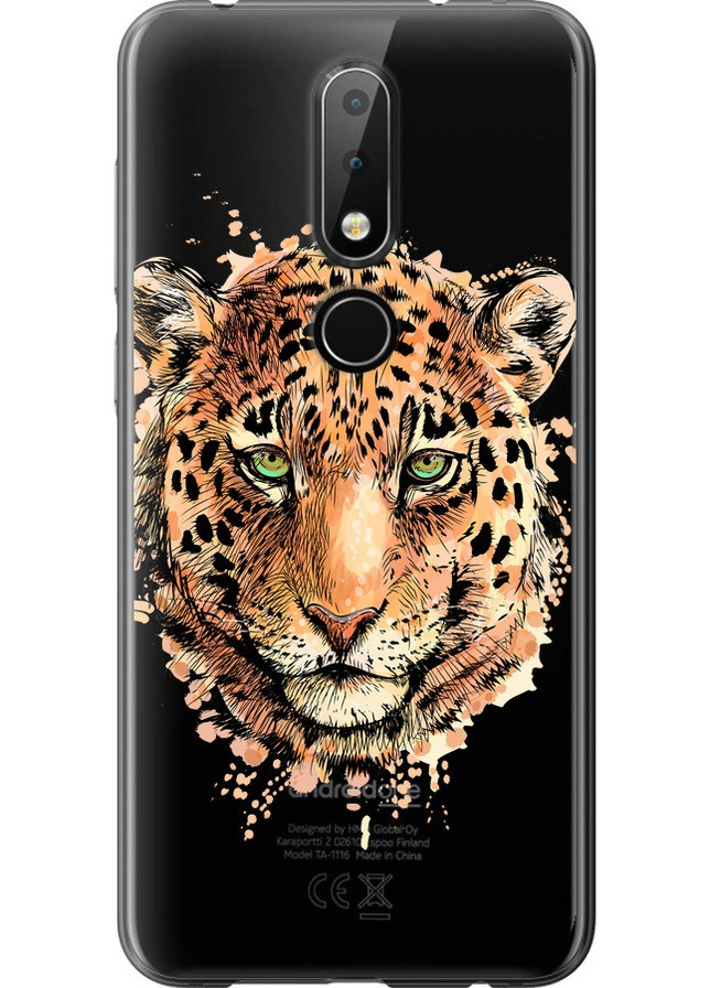 Силіконовий чохол 'Леопард v2' для Endorphone Nokia 6.1 Plus (258082892)