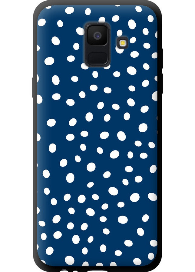 TPU чорний чохол 'Горошок v3' для Endorphone Samsung Galaxy A6 2018 (258093047)