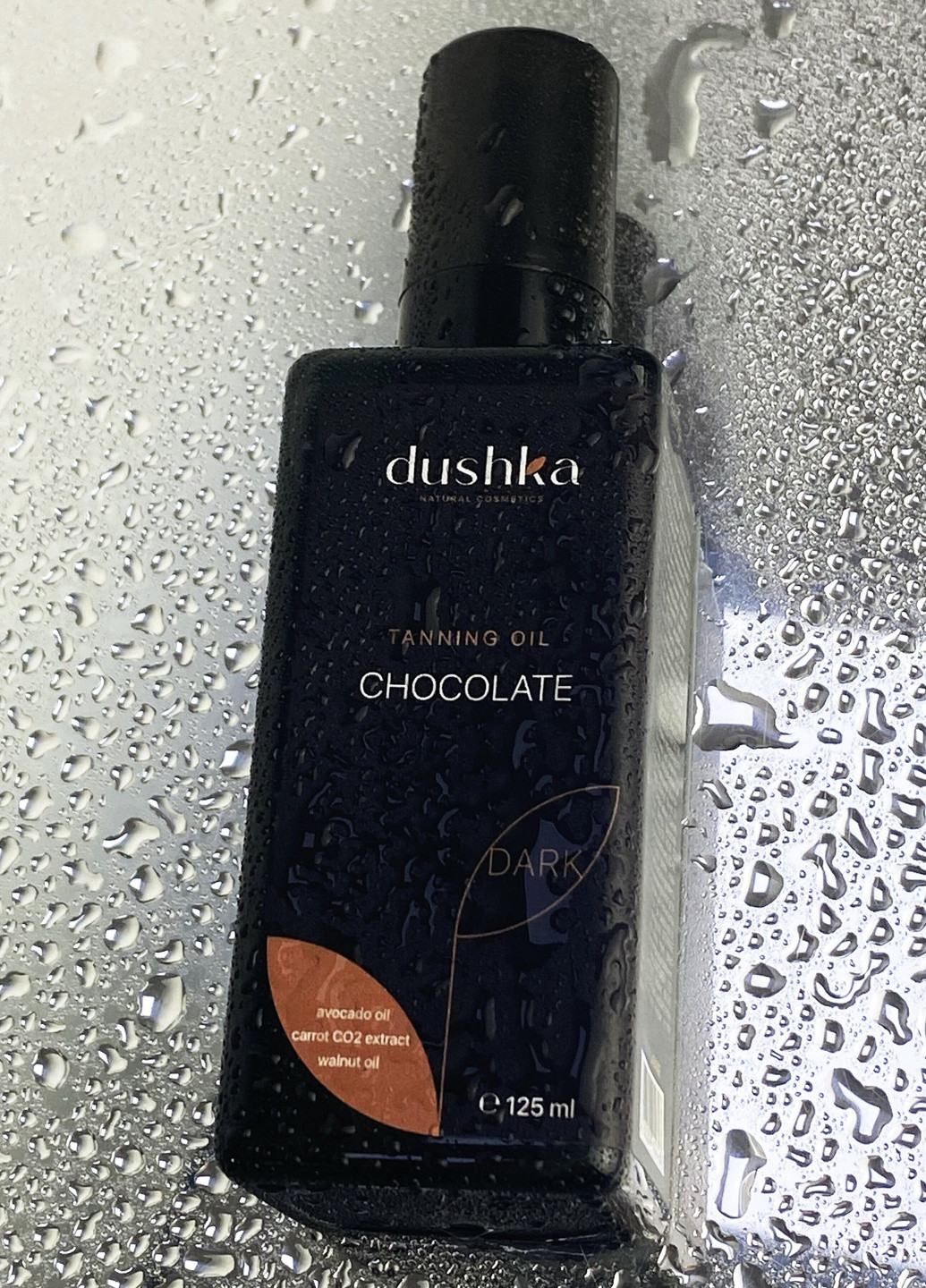 Масло для загара "Тёмный шоколад" New DUSHKA - (259776903)