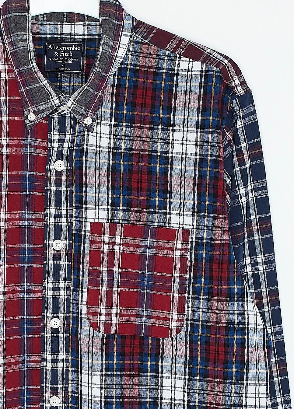 Красная рубашка Abercrombie & Fitch