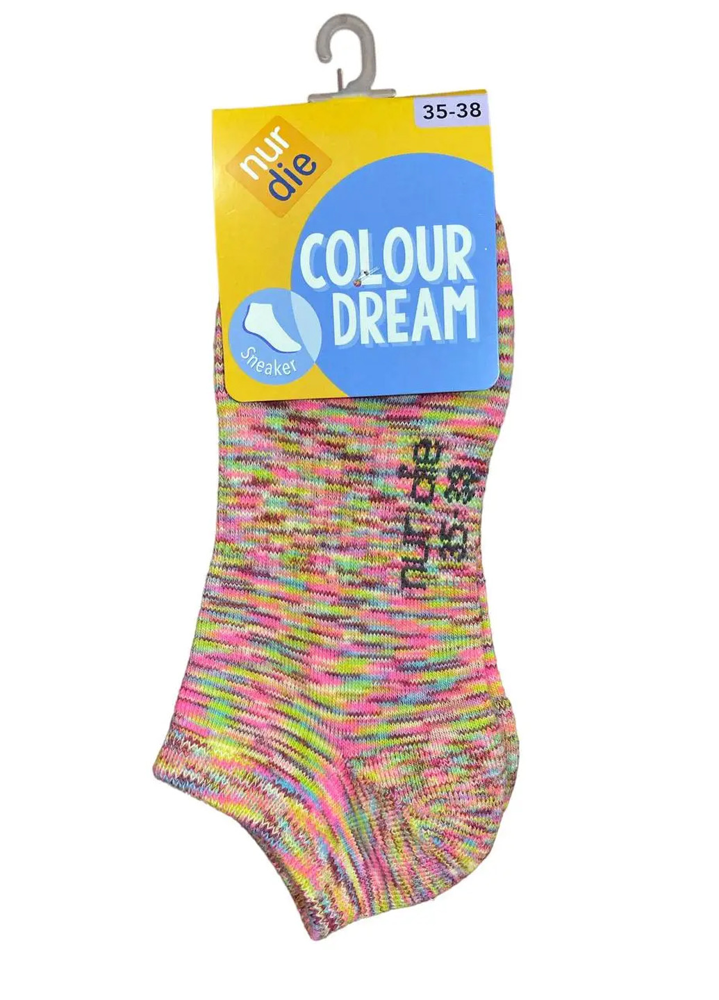 Жіночі кольорові шкарпетки р. 35-38 Рожевий Nur Die (277980380)