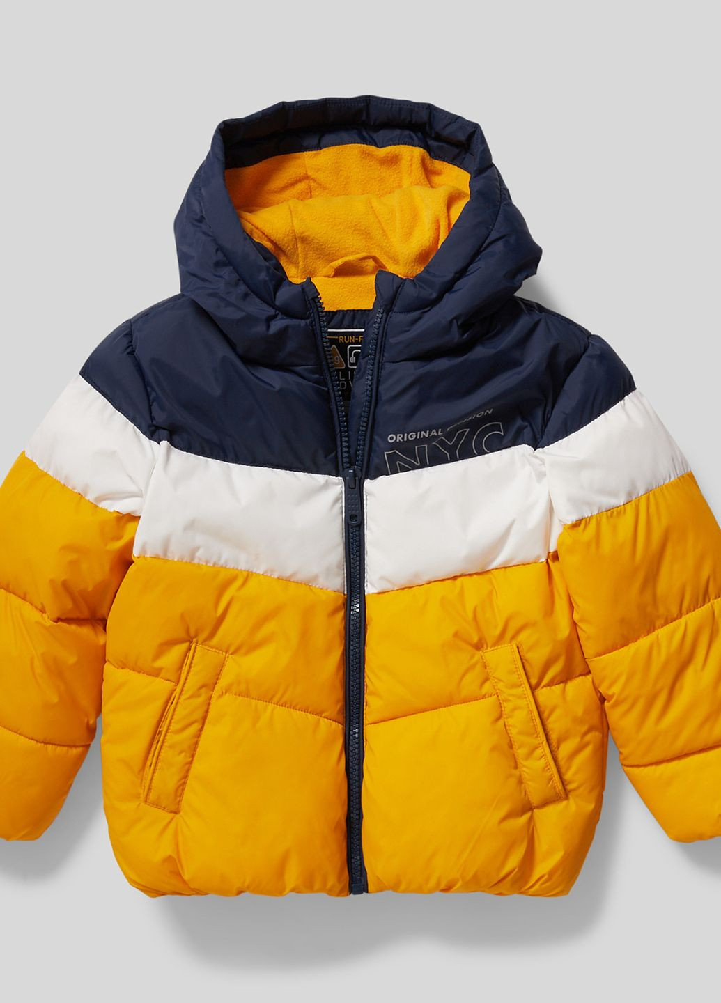 Желтая демисезонная демисезонная куртка для мальчика 122 размер желтая 2100203 C&A
