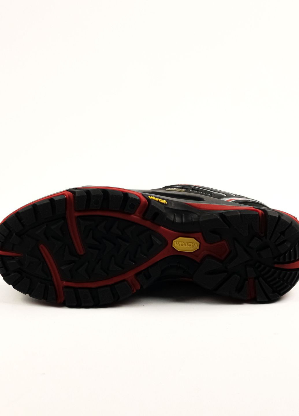 Чорні Осінні кросівки демісезонні чорно-червоні нубуки Grisport