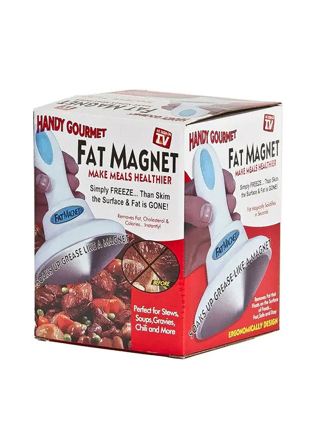 Пристрій магніт для збору жиру з поверхні їжі жировловлювач Handy Gourmet Fat Kitchen Master (276839665)