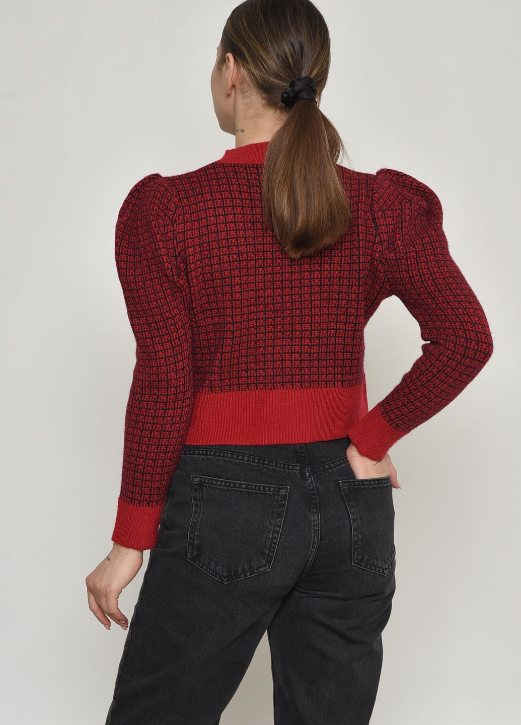 Красный демисезонный свитер женский красного цвета размер 42 джемпер Let's Shop